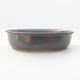 Ceramic bonsai bowl 18 x 14 x 4.5 cm, gray color - 1/3