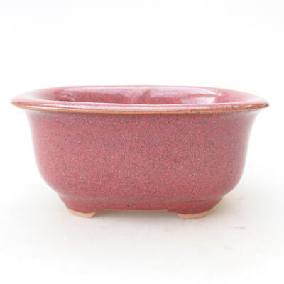 Ceramic bonsai bowl 11.5 x 9 x 5.5 cm, color burgundy - 1