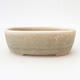 Ceramic bonsai bowl 13 x 8 x 4 cm, color beige - 1/3