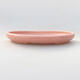 Ceramic bonsai bowl 16 x 12 x 2 cm, color pink - 1/3
