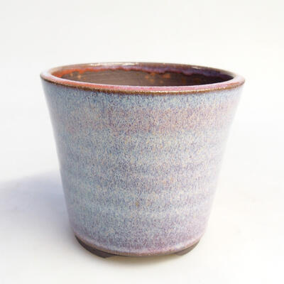 Ceramic bonsai bowl 8.5 x 8.5 x 7.5 cm, color pink - 1