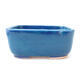 Ceramic bonsai bowl 12 x 9.5 x 5 cm, color blue - 1/3