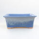 Ceramic bonsai bowl 17.5 x 14 x 6.5 cm, color blue - 1/3