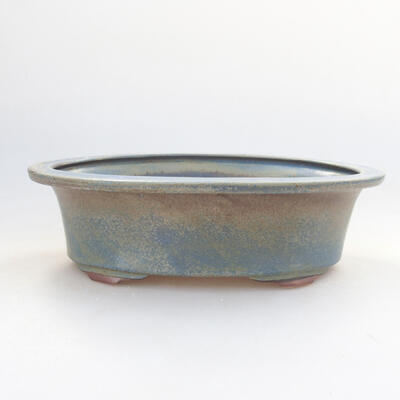 Ceramic bonsai bowl 22 x 17 x 6 cm, color blue - 1