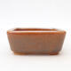 Ceramic bonsai bowl 8 x 7 x 3.5 cm, color brown - 1/3