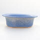 Ceramic bonsai bowl 21.5 x 17 x 6 cm, color blue - 1/3