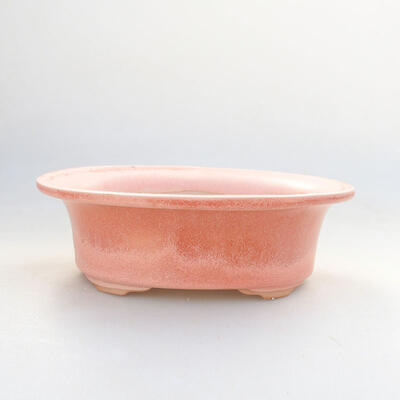 Ceramic bonsai bowl 21.5 x 17 x 6 cm, color pink - 1
