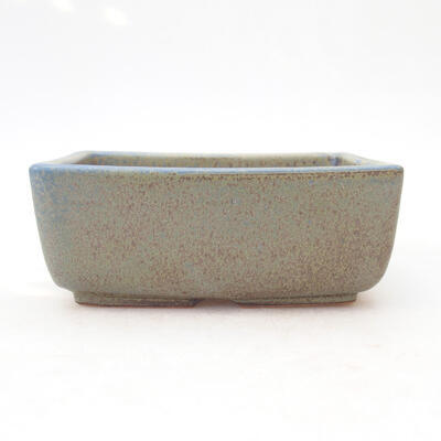 Ceramic bonsai bowl 12 x 9 x 4.5 cm, color blue-green - 1