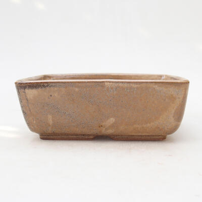 Ceramic bonsai bowl 12 x 9 x 4.5 cm, color brown - 1