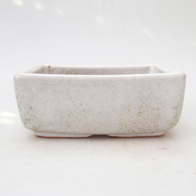 Ceramic bonsai bowl 12 x 9 x 4.5 cm, color white - 1
