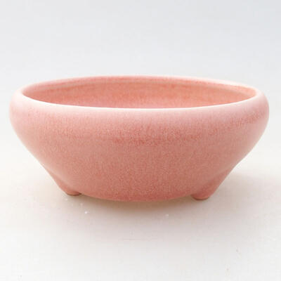 Ceramic bonsai bowl 10.5 x 10.5 x 4 cm, color pink - 1