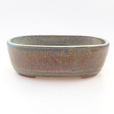 Ceramic bonsai bowl 12.5 x 9 x 3.5 cm, color blue-gray - 1