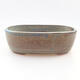 Ceramic bonsai bowl 12.5 x 9 x 3.5 cm, color blue-gray - 1/3