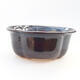 Ceramic bonsai bowl 13 x 11 x 5.5 cm, black color - 1/3