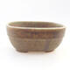 Ceramic bonsai bowl 11.5 x 8 x 5 cm, color green - 1/3