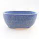 Ceramic bonsai bowl 11.5 x 8 x 5 cm, color blue - 1/3