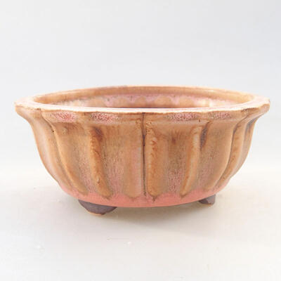 Ceramic bonsai bowl 10.5 x 10.5 x 4.5 cm, color pink - 1