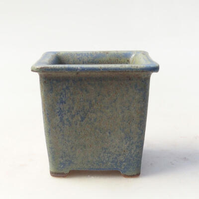 Ceramic bonsai bowl 5.5 x 5.5 x 5.5 cm, color blue-brown - 1