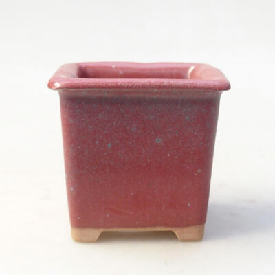 Ceramic bonsai bowl 5.5 x 5.5 x 5.5 cm, color pink - 1