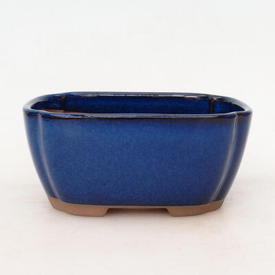 Ceramic bonsai bowl 11.5 x 9 x 5.5 cm, color blue - 1