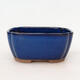 Ceramic bonsai bowl 11.5 x 9 x 5.5 cm, color blue - 1/3
