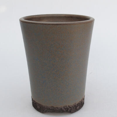 Ceramic bonsai bowl 9.5 x 9.5 x 12 cm, color blue - 1