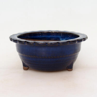 Ceramic bonsai bowl 16 x 16 x 7 cm, color blue - 1
