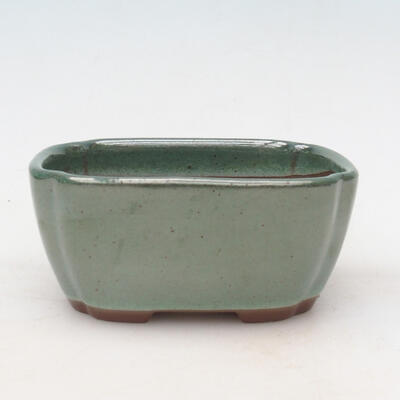 Ceramic bonsai bowl 11.5 x 9 x 5.5 cm, color green - 1