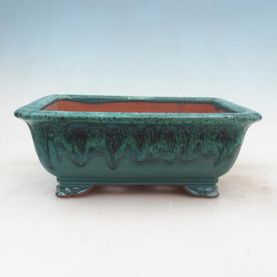 Bonsai bowl 31 x 23 x 12 cm, color green - 1