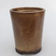 Ceramic bonsai bowl 9.5 x 9.5 x 11.5 cm, color brown - 1/3