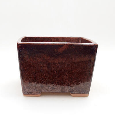 Ceramic bonsai bowl 15 x 15 x 10.5 cm, color brown - 1