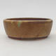 Ceramic bonsai bowl 9.5 x 8.5 x 3.5 cm, color brown-green - 1/3