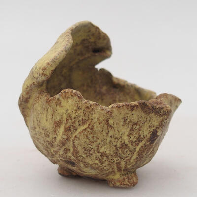 Ceramic shell 4.5 x 5 x 5.5 cm, color green - 1