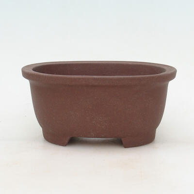 Ceramic bonsai bowl 17 x 13 x 8 cm, red color - 1