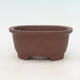 Ceramic bonsai bowl 17 x 13 x 8 cm, red color - 1/3