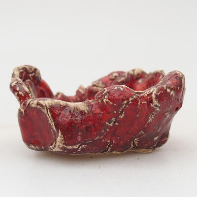 Ceramic shell 6.5 x 6 x 3 cm, color red - 1