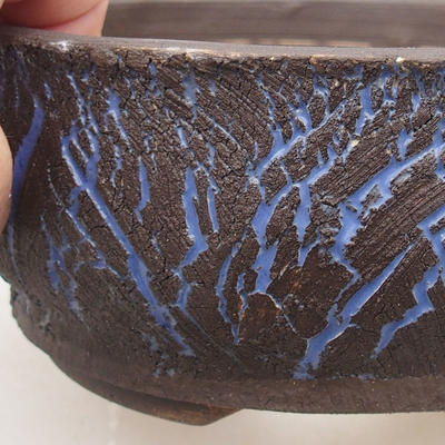 Ceramic bonsai bowl 15 x 15 x 7 cm, color cracked - 1