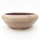 Ceramic bonsai bowl 17 x 17 x 6.5 cm, brown color - 1/4