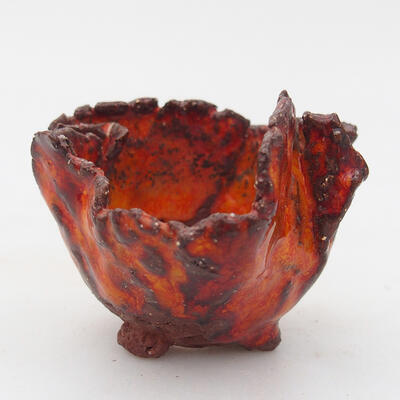 Ceramic shell 6 x 5.5 x 4.5 cm, color orange - 1