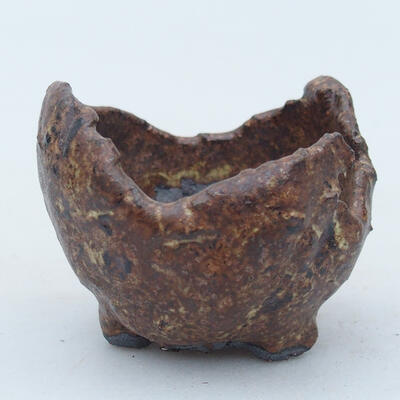 Ceramic shell 5 x 5 x 4 cm, color brown - 1