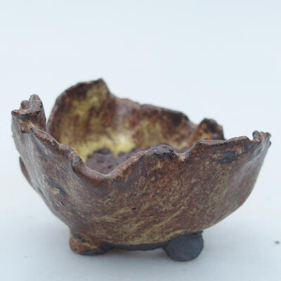 Ceramic shell 6 x 6.5 x 4 cm, color brown - 1