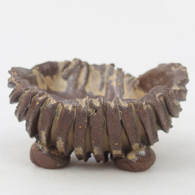 Ceramic shell 8 x 8.5 x 4.5 cm, color brown - 1