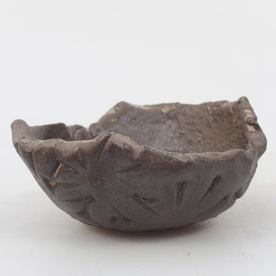 Ceramic shell 8.5 x 8 x 4 cm, color brown - 1