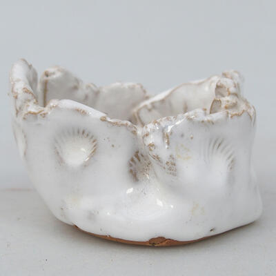 Ceramic Shell 7 x 6.5 x 4.5 cm, color white - 1