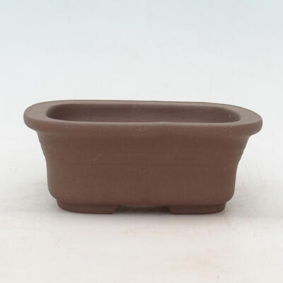 Ceramic bonsai bowl 12 x 9 x 4.5 cm, red color - 1