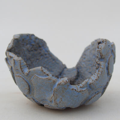 Ceramic shell 7 x 7 x 5 cm, color blue - 1