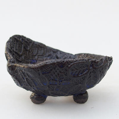 Ceramic Shell 8 x 8 x 5 cm, color blue-black - 1