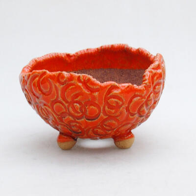 Ceramic shell 8.5 x 8.5 x 6 cm, color orange - 1