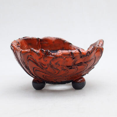 Ceramic Shell 9 x 8 x 4.5 cm, color orange - 1