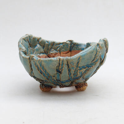 Ceramic shell 9.5 x 9 x 5.5 cm, color blue - 1